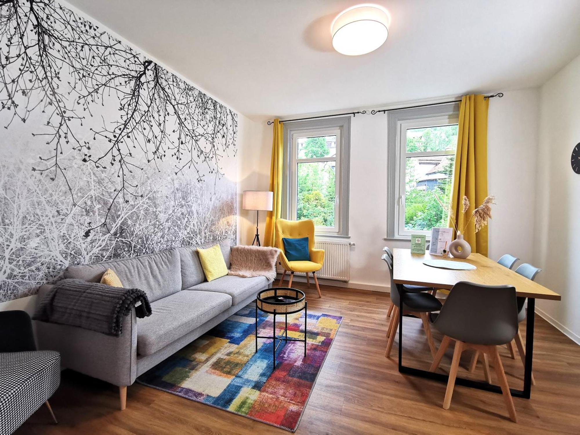 Bohnapartments - Stadtblick Zechenhaus - Balkon - Gratis Parkplatz - Wlan - Sehr Ruhig - Barrierearm Ilmenau Esterno foto